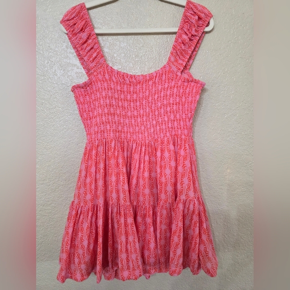 Free People Pink Smocked Boho Dress - Picture 8 of 8